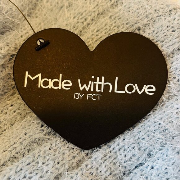 Tillys Full Circle Trends Made With Love Tie Front Cardigan Blue (XL) New w/Tag - Picture 7 of 11